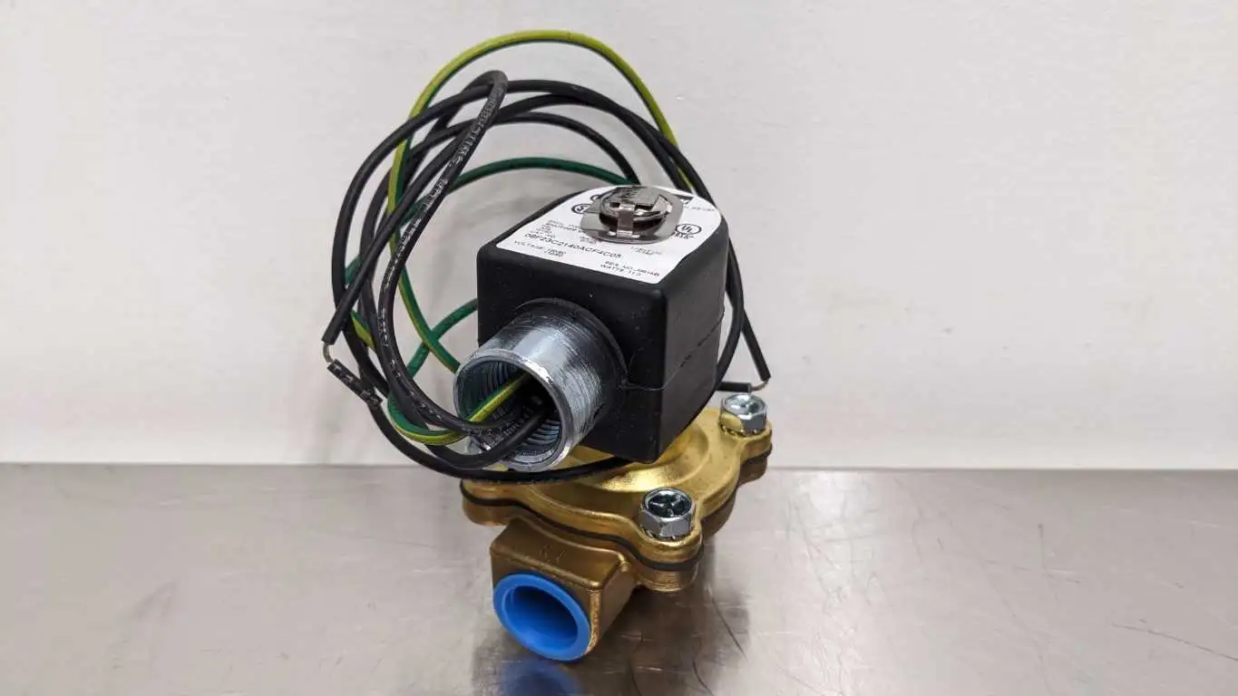 Parker 08F23C2140ACF4C05 Solenoid Valve 1/2" NPT Gold Ring Air Water Light Oil 0-150 PSI - Image 4