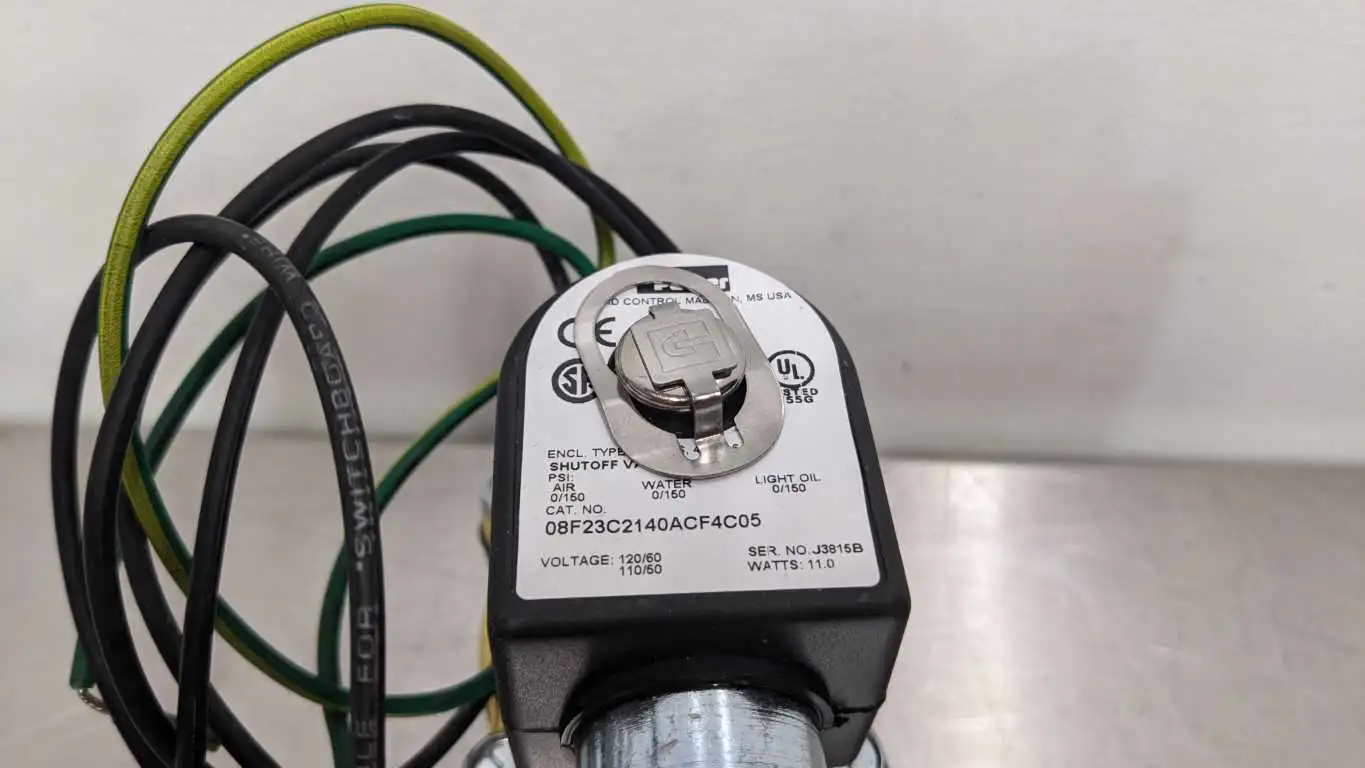 Parker 08F23C2140ACF4C05 Solenoid Valve 1/2" NPT Gold Ring Air Water Light Oil 0-150 PSI - Image 7