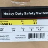 GE TH3361J Heavy Duty Safety Switch 30A/600V 600V 30A Fusible Disconnect Type 12 - Image 2