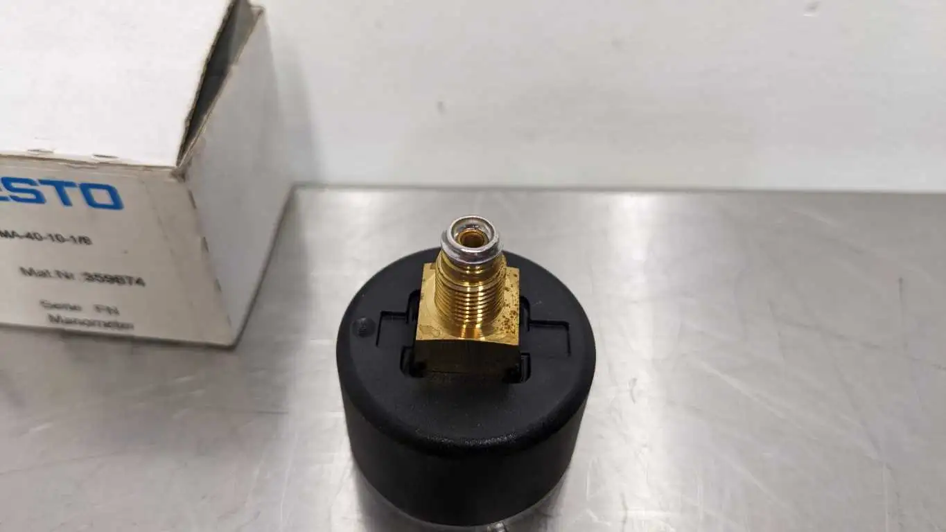 Festo MA-40-10-1/8 Manometer Pressure Gauge 0-140PSI 0-10Bar 359874 - Image 3