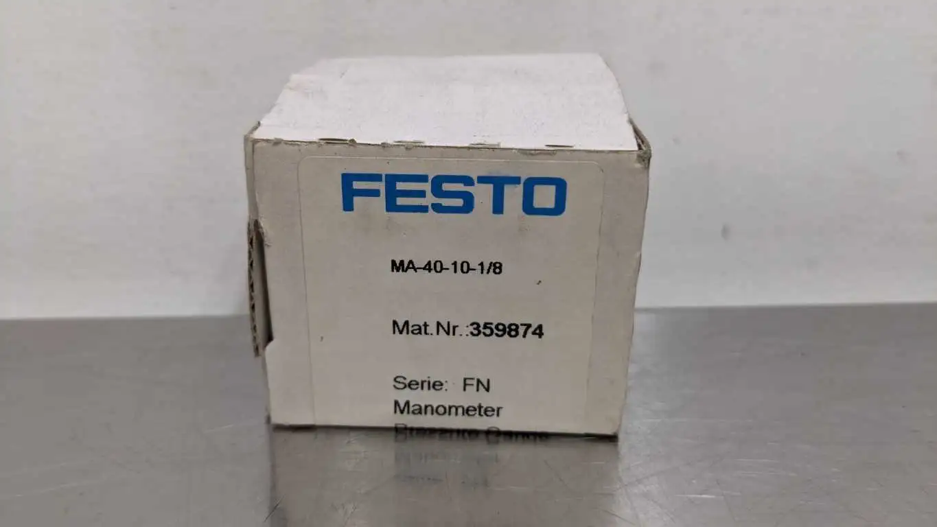 Festo MA-40-10-1/8 Manometer Pressure Gauge 0-140PSI 0-10Bar 359874 - Image 4