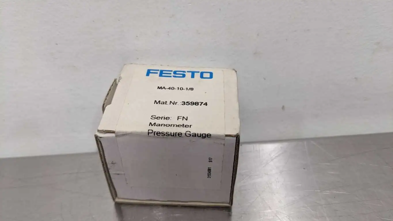 Festo MA-40-10-1/8 Manometer Pressure Gauge 0-140PSI 0-10Bar 359874 - Image 5