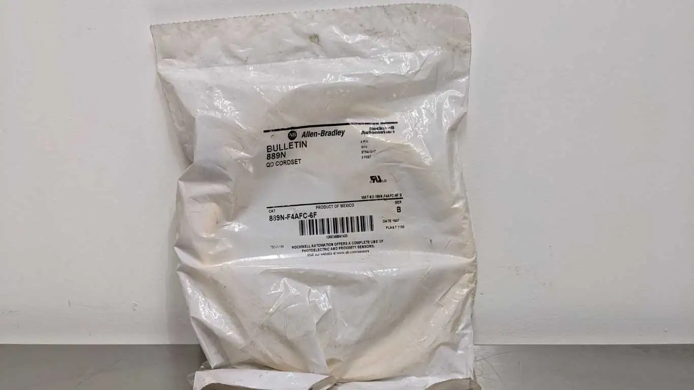 Allen-Bradley 889N-F4AFC-6F QD Cordset Ser B 6 Feet 4 Pin Mini Straight