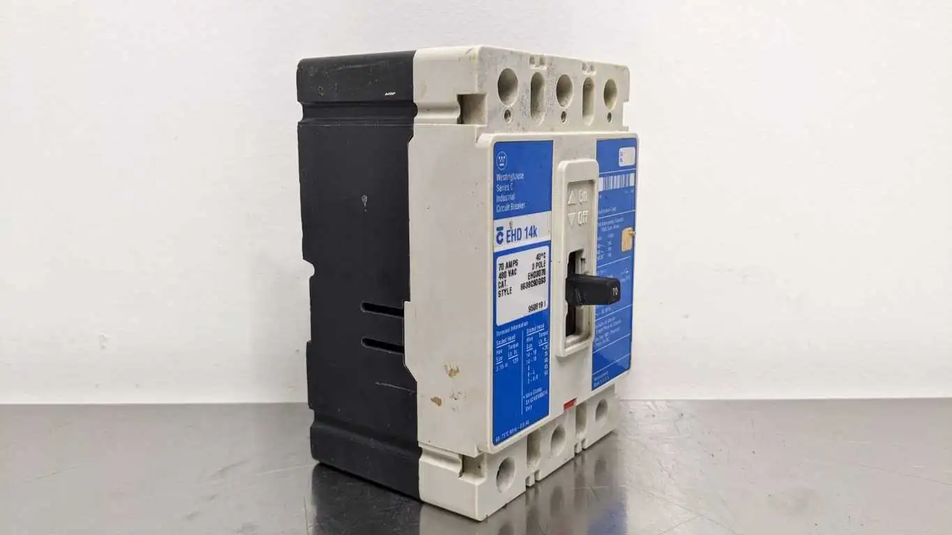 Cutler-Hammer EHD3070 Circuit Breaker EHD 14k 3 Pole 480VAC 250VDC - Image 2
