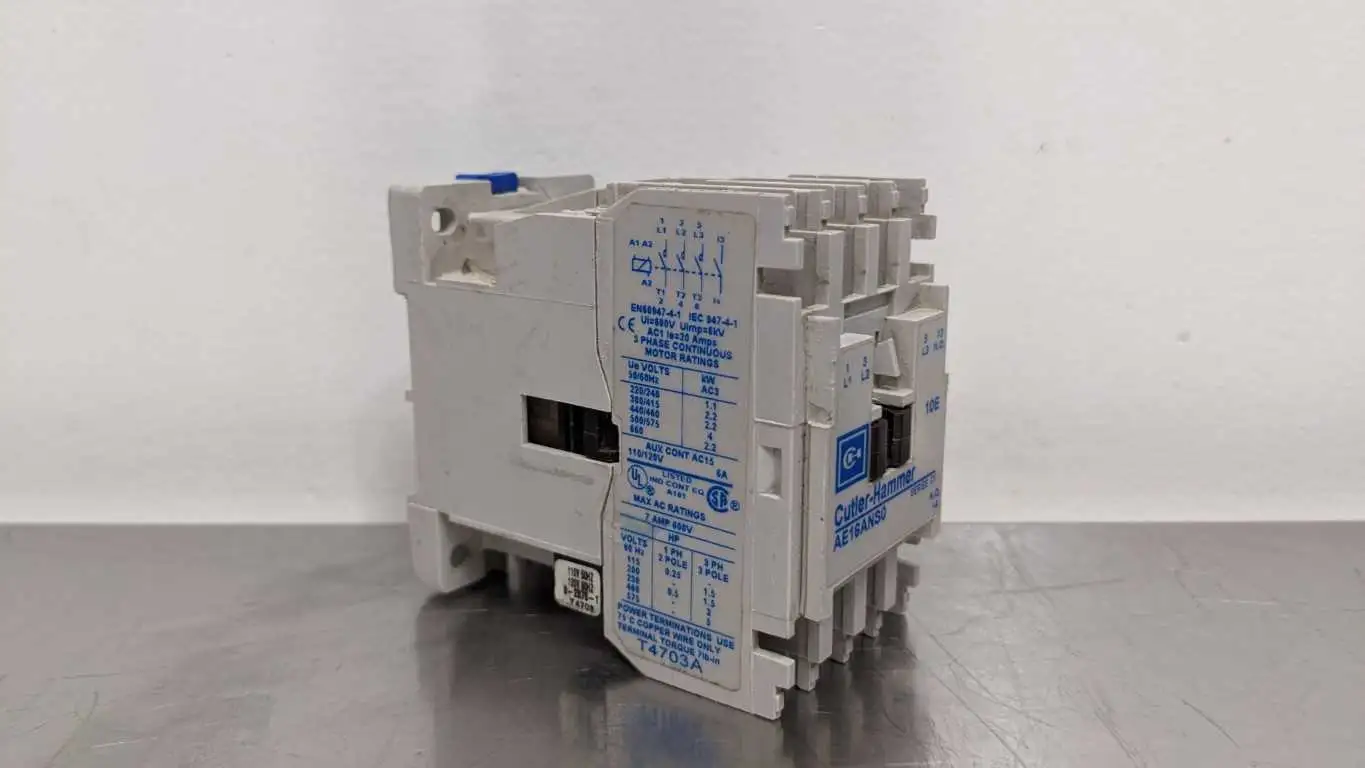 Cutler-Hammer AE16ANS0 Motor Starter 0.25/.5 TO 1.5-5HP 7A 600VAC 7A - Image 4