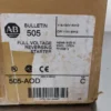 Allen-Bradley 505-AOD Full Voltage Reversing Starter NEMA Size 0 3 Phase - Image 10