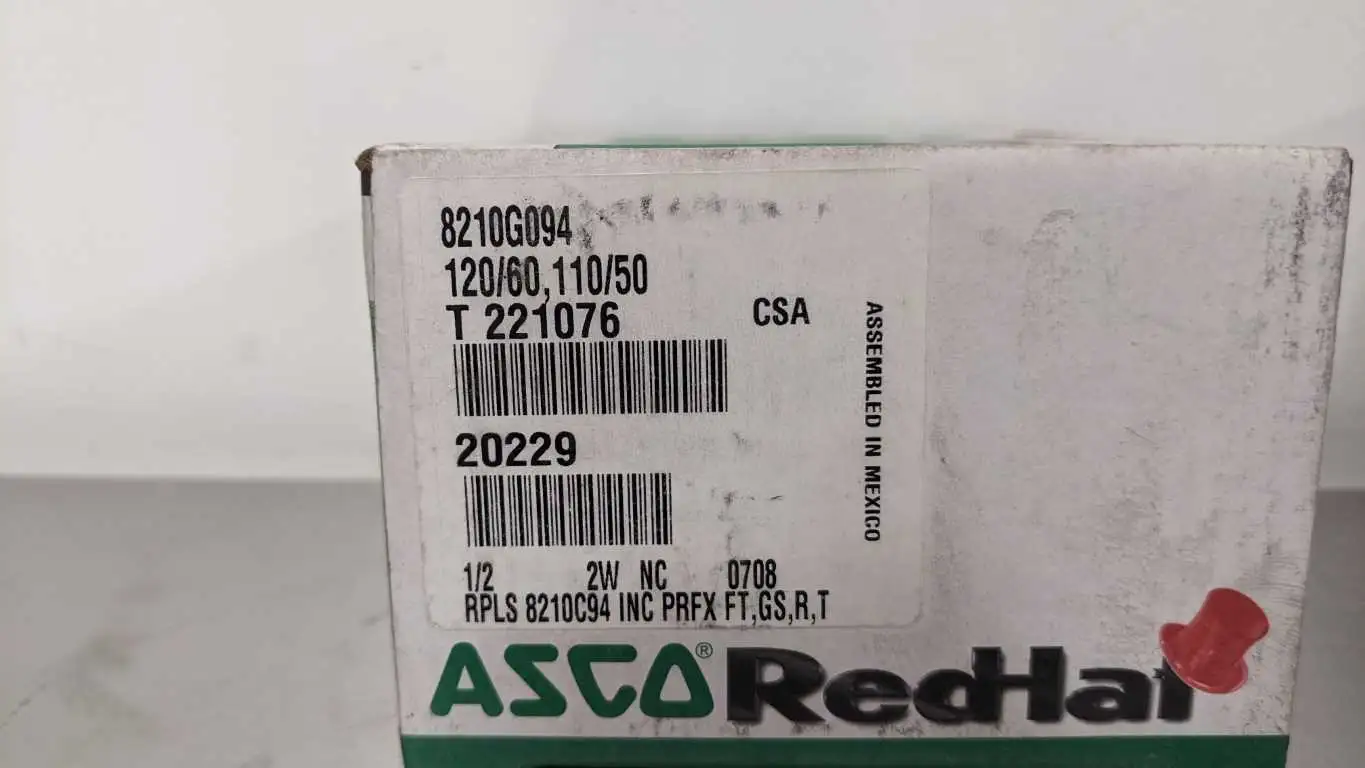 Asco 8210G094 Solenoid Valve 1/2" Replaces 8210c94 150 PSI Air Gas Water - Image 5