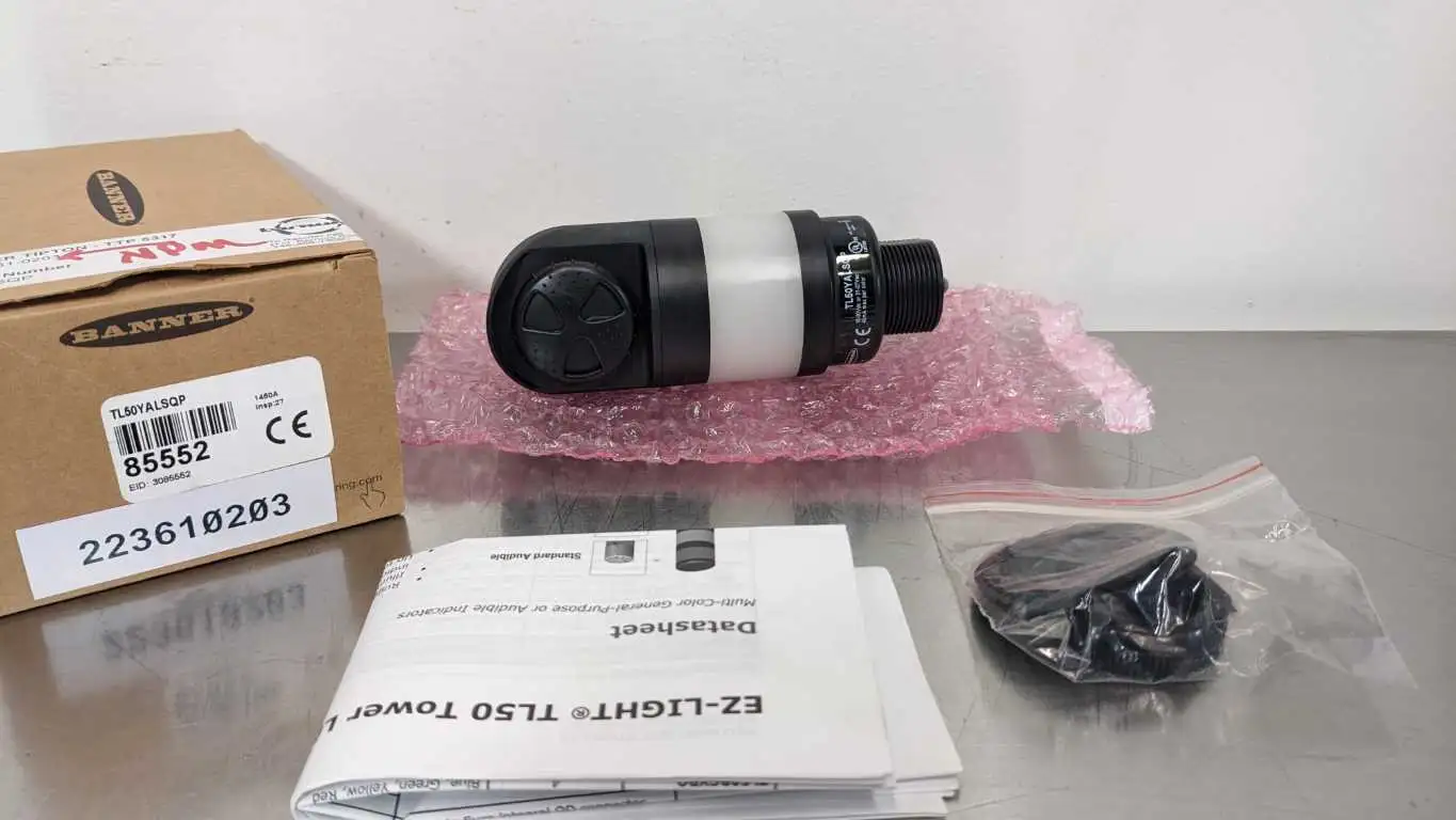 Banner TL50YALSQP TL50 Yellow Tower Light Sealed Loud Audible Indicator 85552 - Image 2