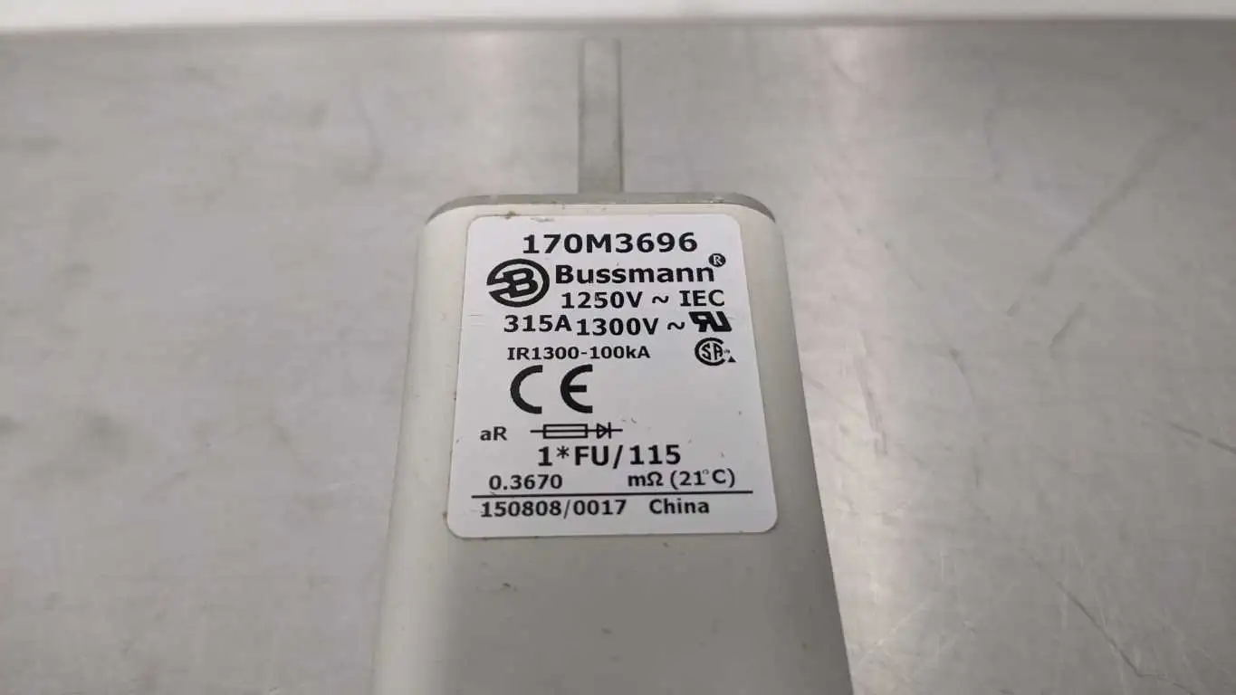 Bussmann 170M3696 High Speed Square Body Fuse 315A 1250VAC 315A - Image 4