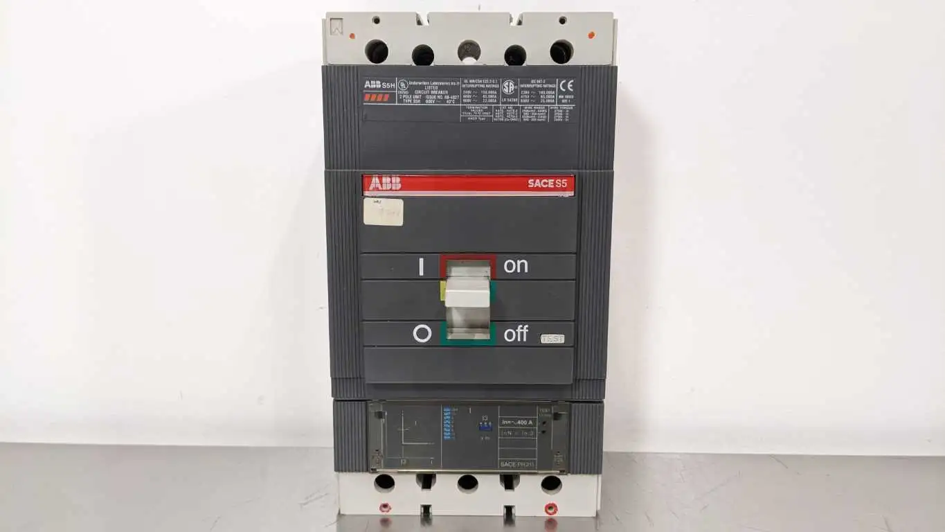 ABB S5H SACE S5 Circuit Breaker 400A 2 Pole 240/480/600VAC with SACE PR211