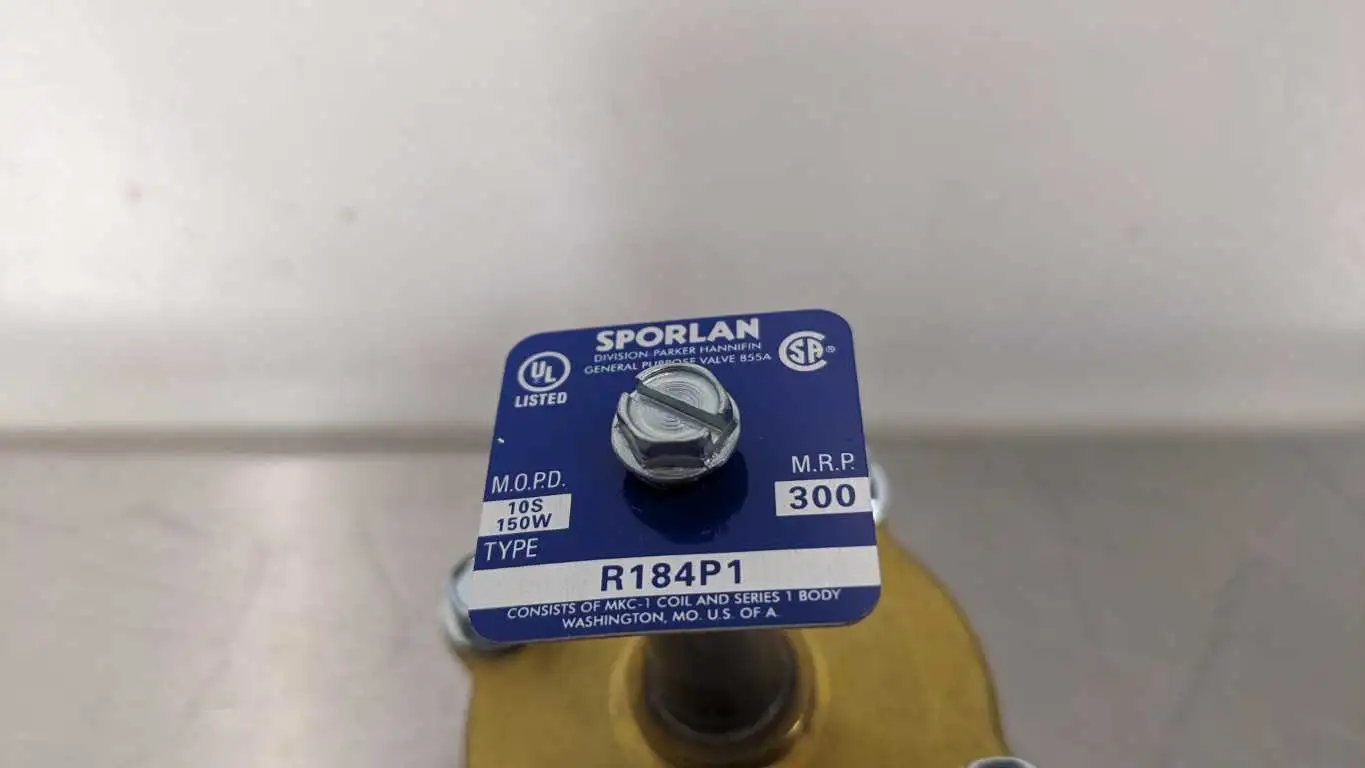 Sporlan R184P1 Solenoid Valve Less Coil 1/4" NPT Female use MKC-1 Coil - Image 4