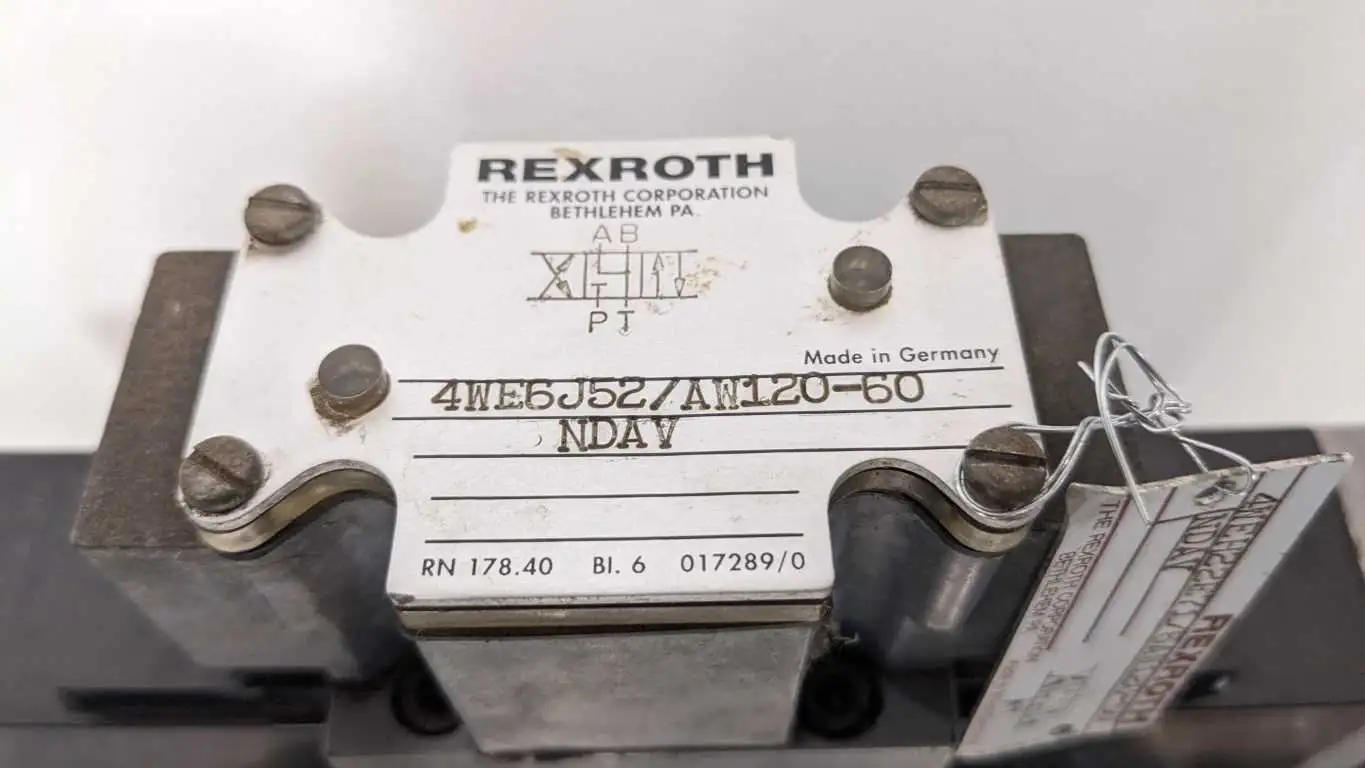 Rexroth 4WEH22E71 4WE6J52 Directional Control Valve 6AW120-60 AW120-60 NDAV - Image 4
