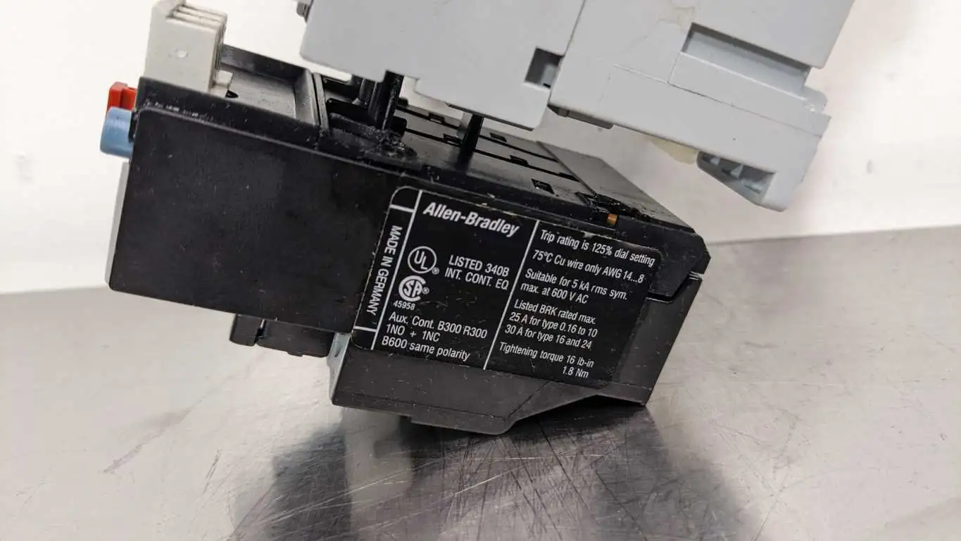 Allen-Bradley 100-C16B10 193-TAC16 Contactor with Overload Relay 10-16A 100-C16*10 24V - Image 4