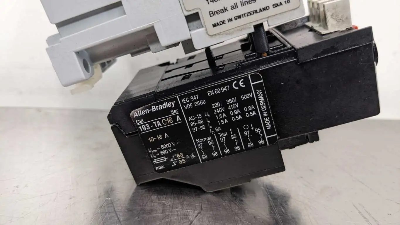 Allen-Bradley 100-C16B10 193-TAC16 Contactor with Overload Relay 10-16A 100-C16*10 24V - Image 5