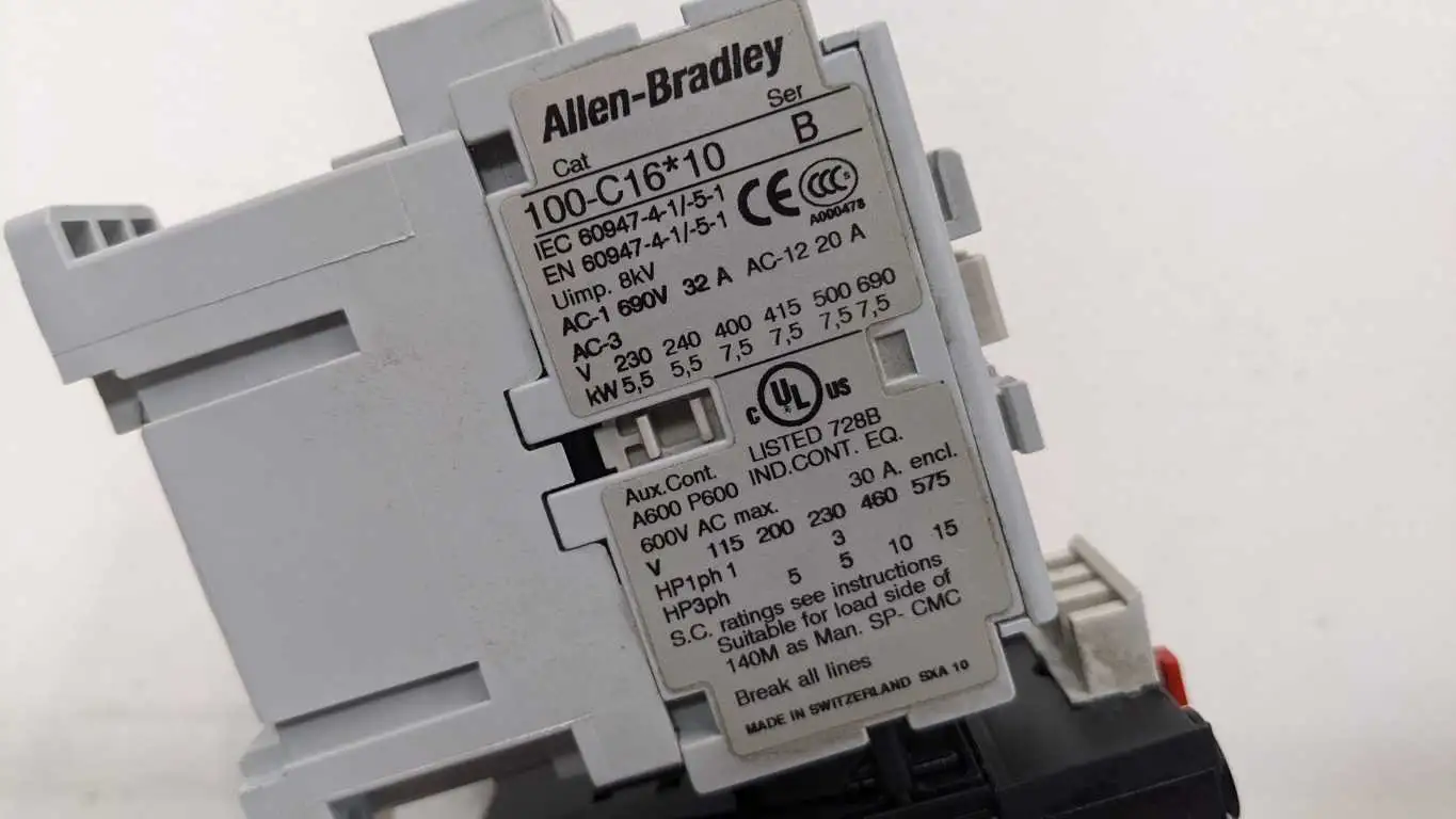 Allen-Bradley 100-C16B10 193-TAC16 Contactor with Overload Relay 10-16A 100-C16*10 24V - Image 6