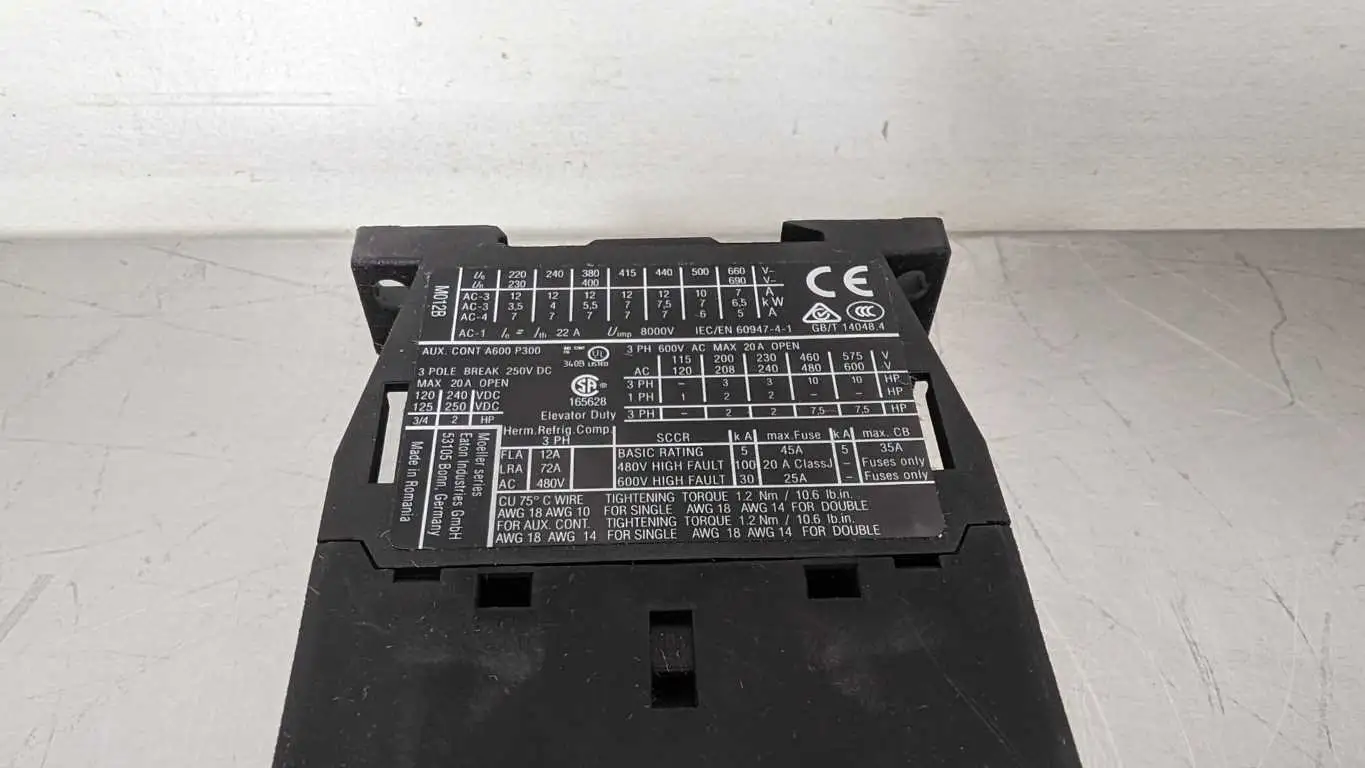 Eaton DILM12-10 Contactor 24VDC 400V XTCE012B10TB Moeller - Image 4