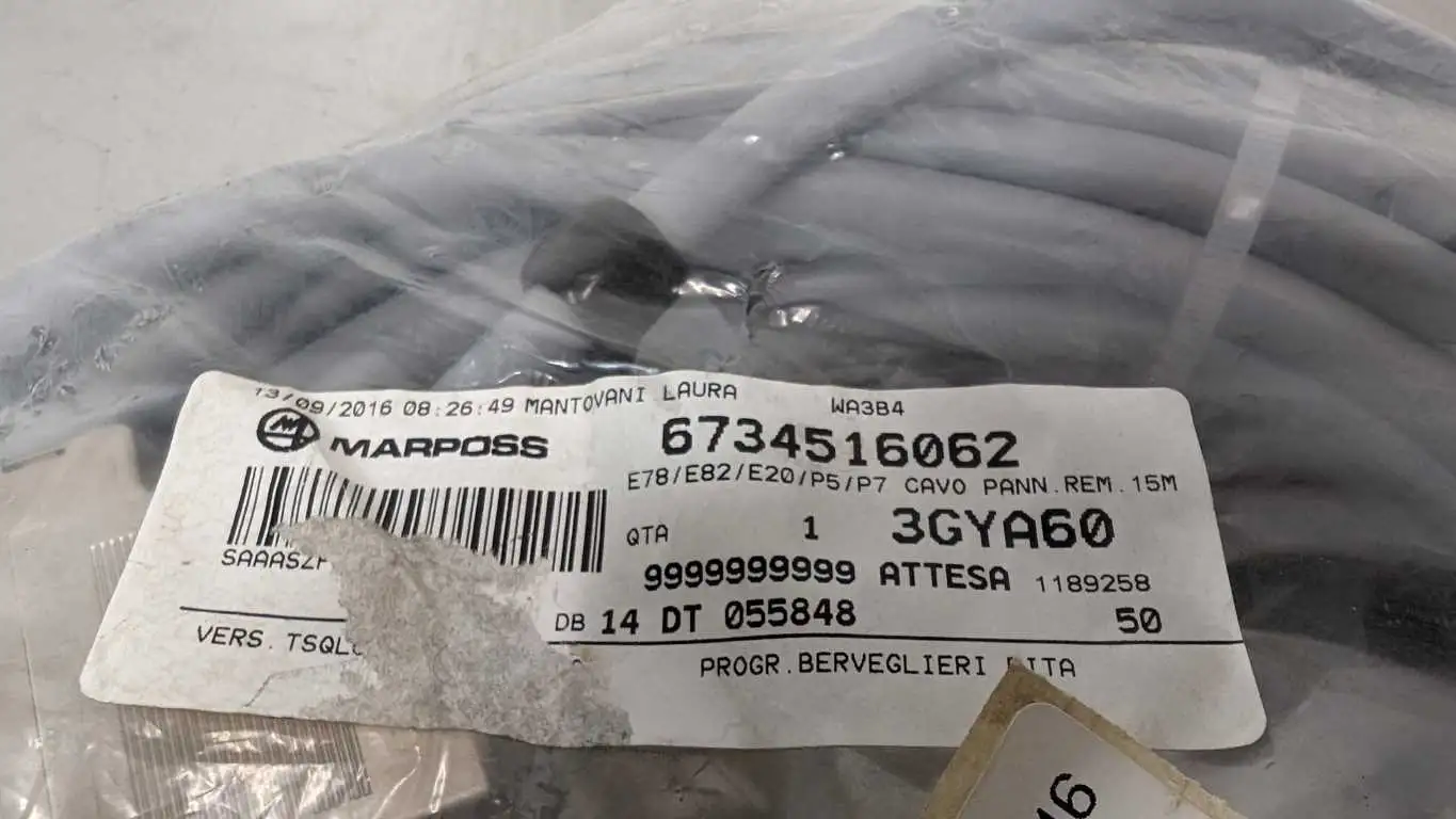 Marposs 6734516062 Double Ended Cordset 15MT E78/E82/E20/P5/P7 - Image 4