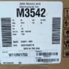 Baldor M3542 Industrial Motor .75HP 1725 RPM 208-230/460VAC 56 - Image 3