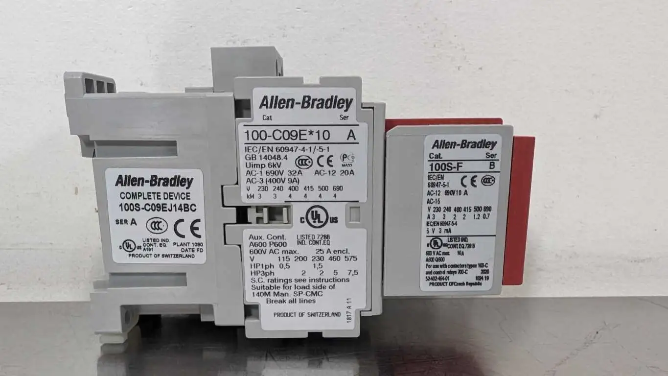 Allen-Bradley 100S-C09EJ14BC Safety Contactor PN-34055 Ser A 3NO Main Poles 1NO/4NC Aux Cont - Image 5