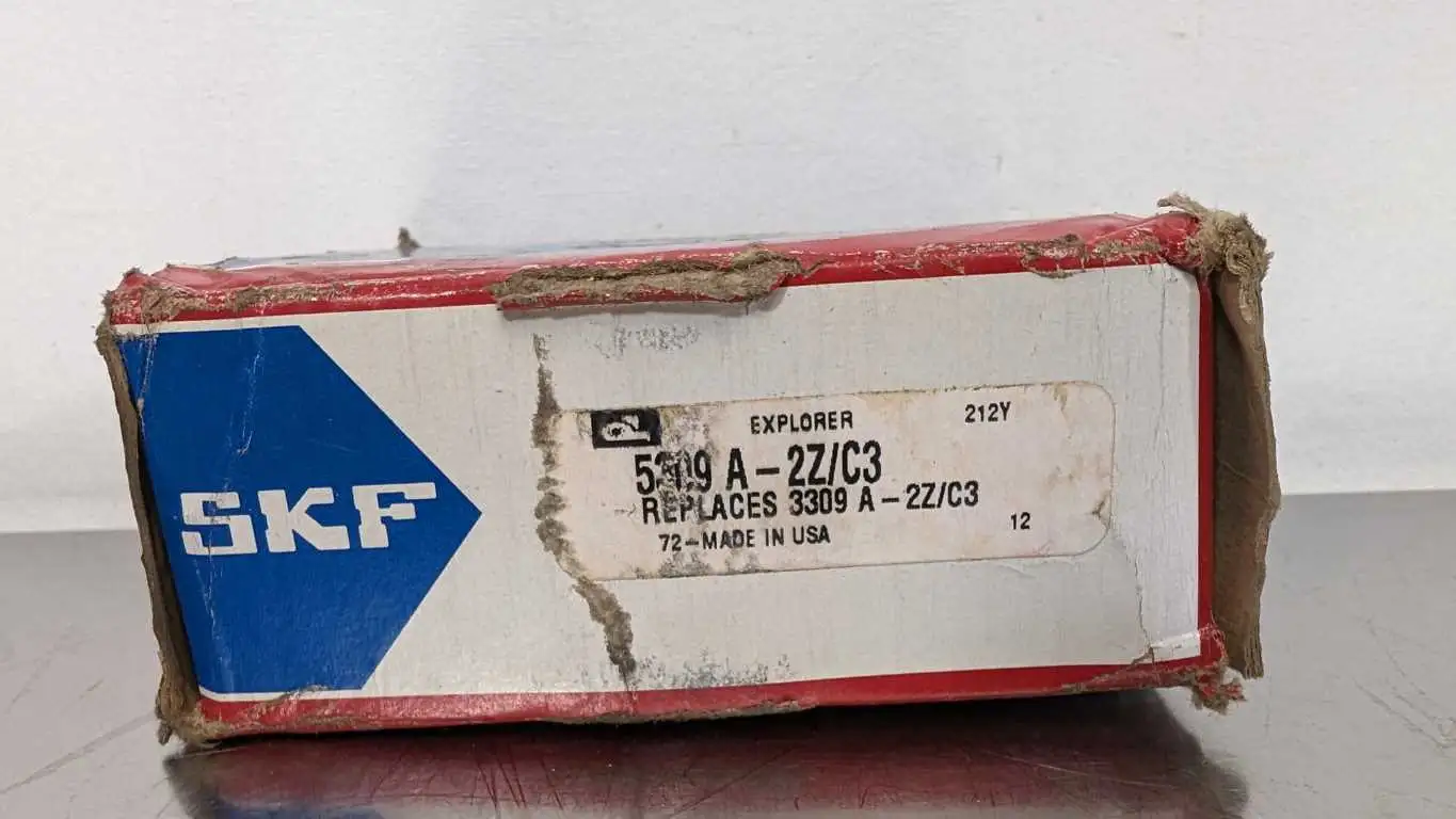 SKF 5309 A-2Z/C3 Double Row Angular Contact Bearing Replaces 3309 A-2Z/C3 45mm ID 100mm OD 39.7mm Wide 30° - Image 5