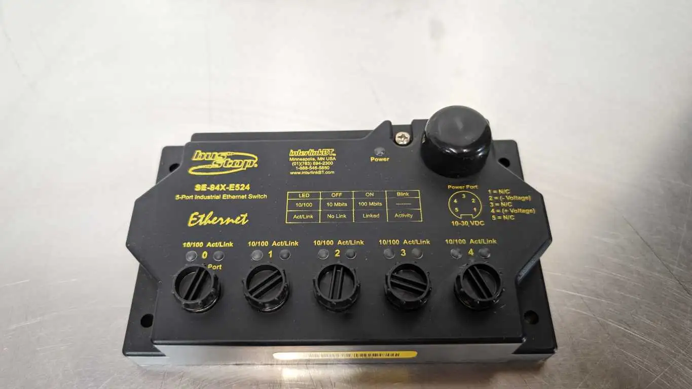 interlinkBT SE-84X-E524 Industrial Ethernet Switch U7960 5-Port Bus Stop Turck - Image 2