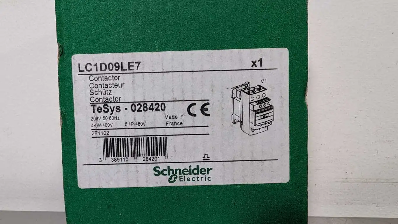 Schneider Electric LC1D09LE7 Contactor 208VAC Coil Coil 230/400/500-690VAC - Image 5