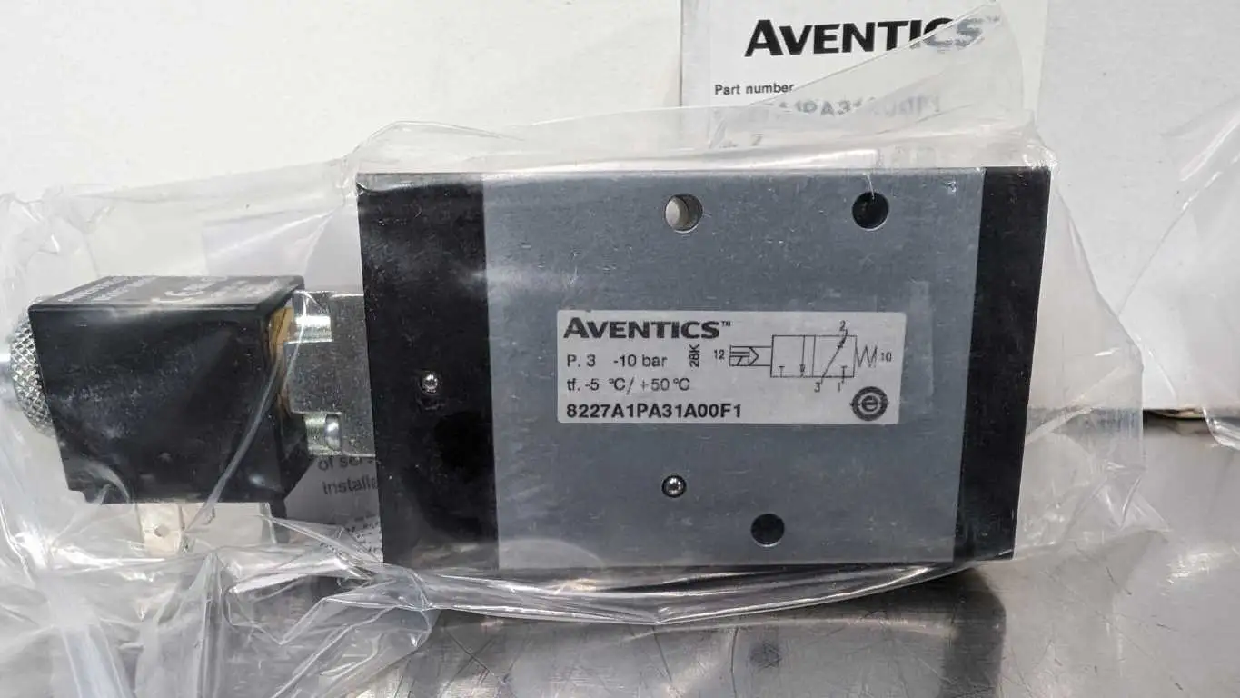 2 Pack Aventics 8227A1PA31A00F1 Pneumatic Valve M200718A00 24VDC 24VDC - Image 2
