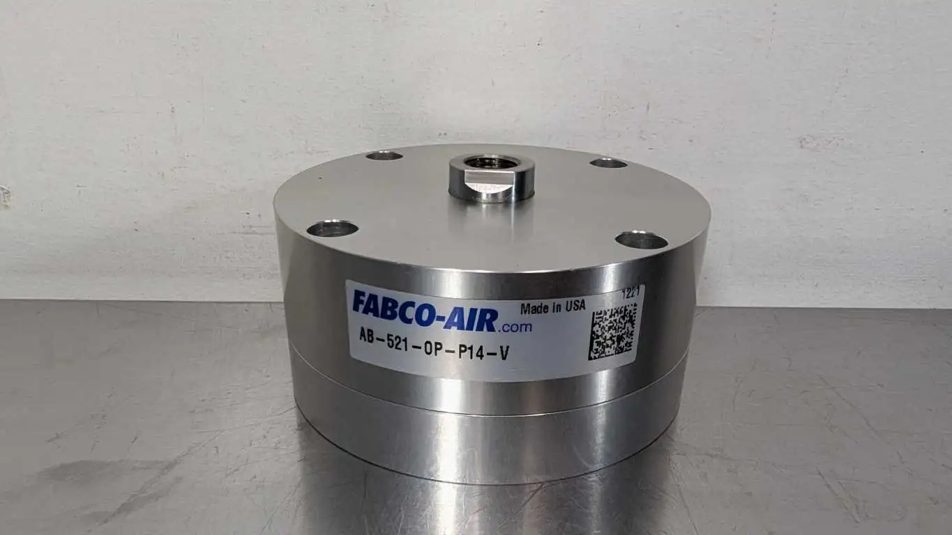 Fabco-Air AB-521-OP-P14-V Pancake Pneumatic Cylinder 2-1/2″ Bore x 1/8″ Stroke 1/2″ FNPT