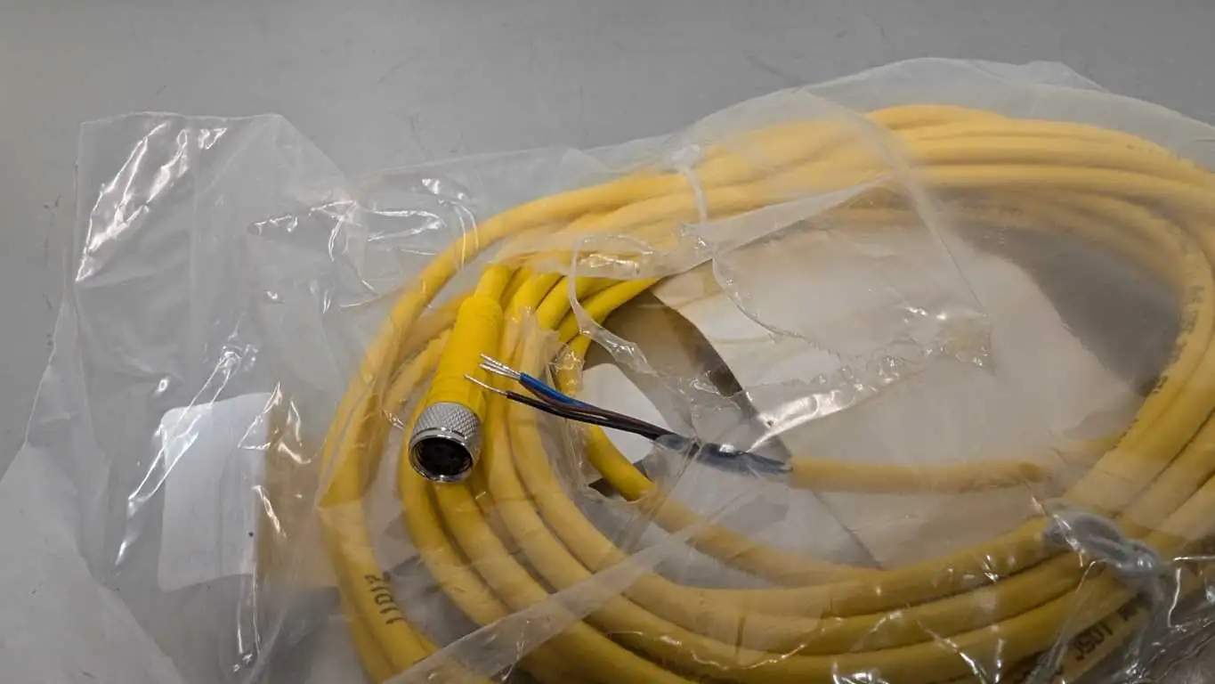 Turck PKG 4M-5 Cordset U0058-10 5m M8 Yellow 4 Pin Female 4 Wire 26AWG - Image 2