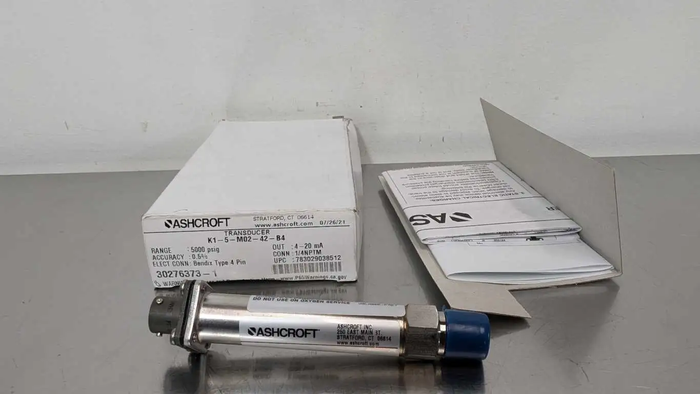 Ashcroft K1-5-M02-42-B4 Transducer 5000 psig