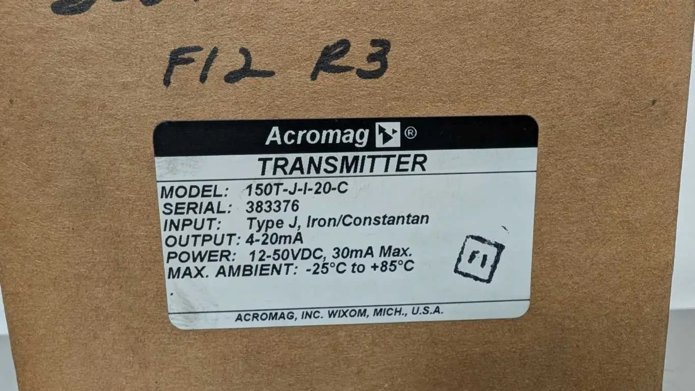 Acromag 150T-J-I-20-C Transmitter Type J Iron/Constantan - Image 3