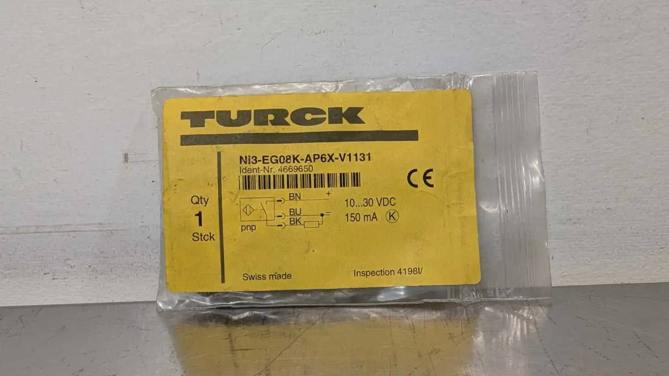 Turck Ni3-EG08K-AP6X-V1131 Inductive Proximity Sensor 4669650 3mm 10-30VDC 150mA