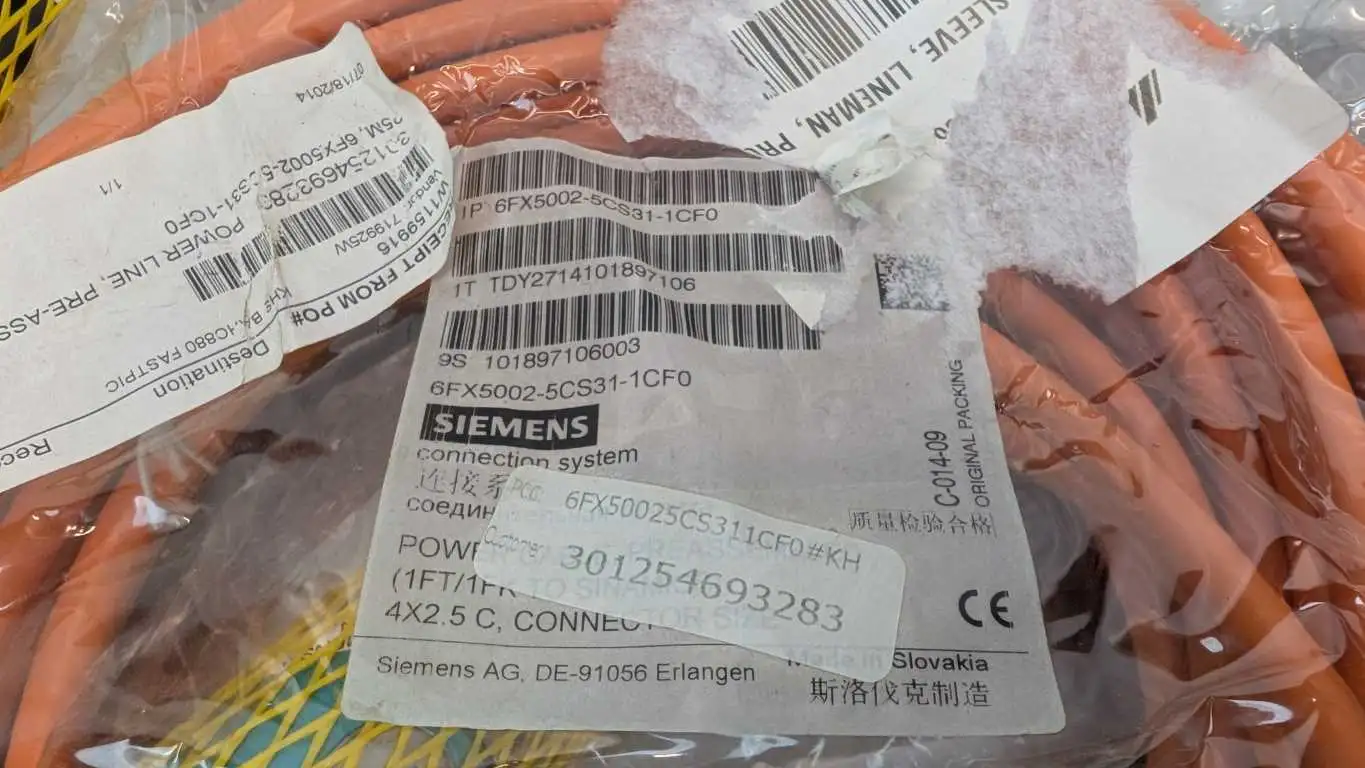 Siemens 6FX5002-5CS31-1CF0 Power Cable - Image 4