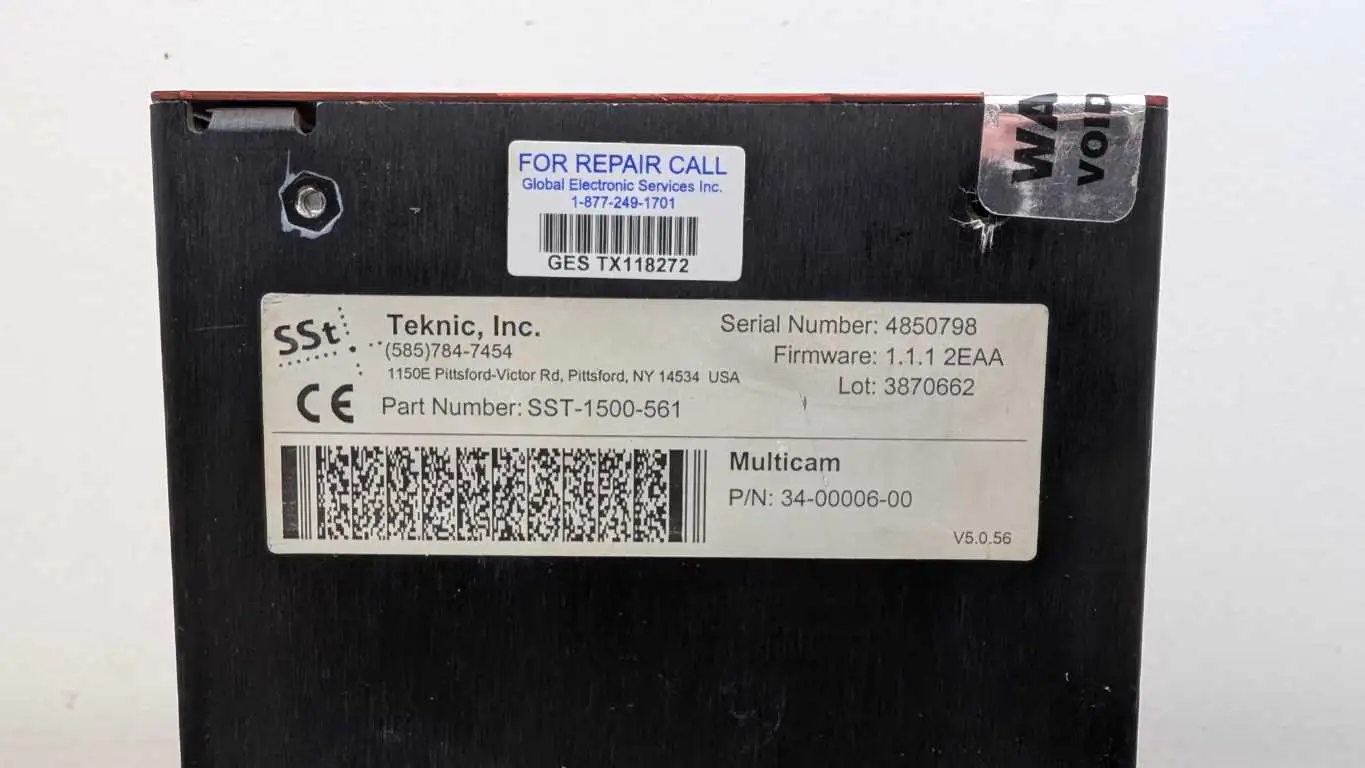 Teknic SST-1500-561 Servo Drive 34-00006-00 FRM 1.1.1 2EAA Multicam 3870662 - Image 5