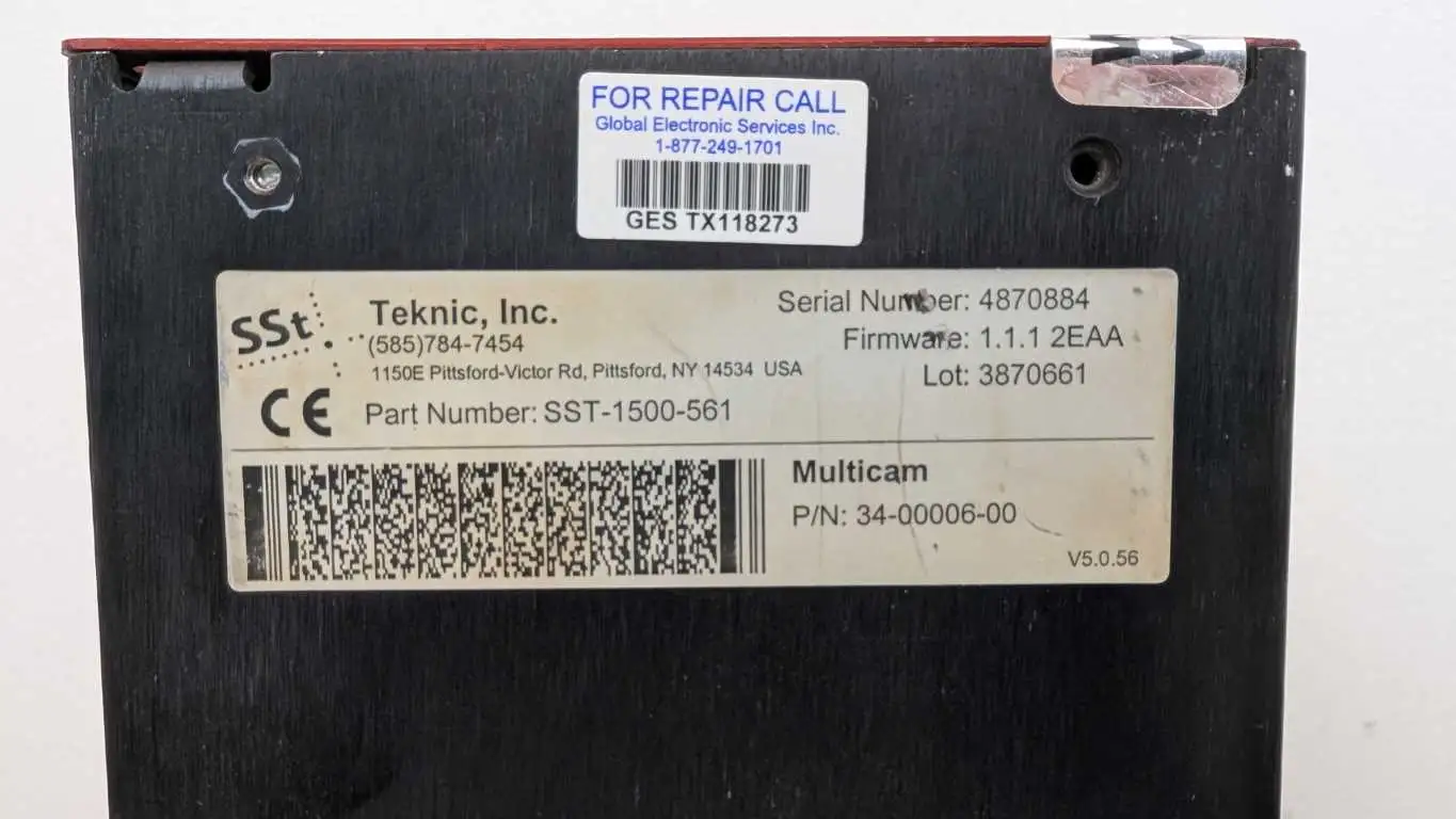 Teknic SST-1500-561 Servo Drive 34-00006-00 FRM 1.1.1 2EAA Multicam 3870661 - Image 4