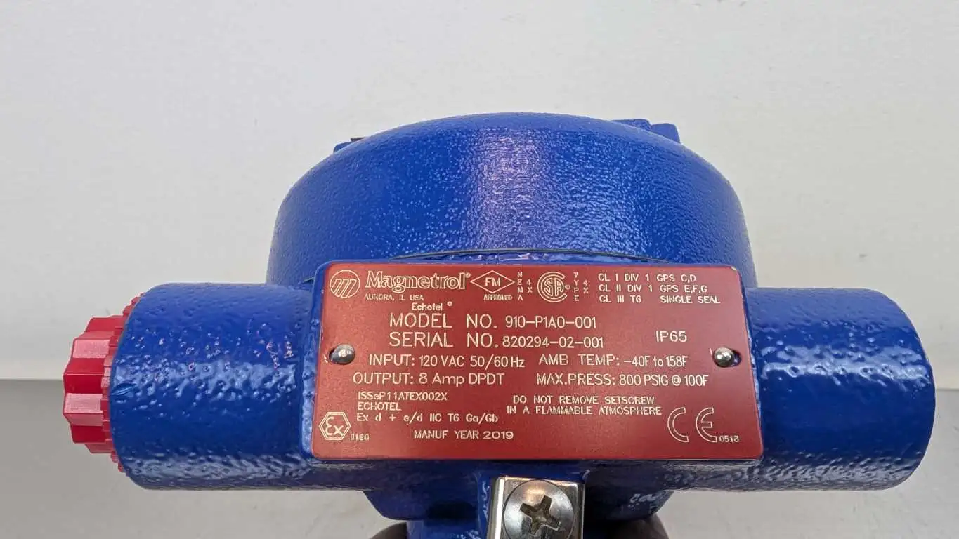 Magnetrol 910-P1A0-001 Ultrasonic Level Switch 800 PSIG 120VAC - Image 4