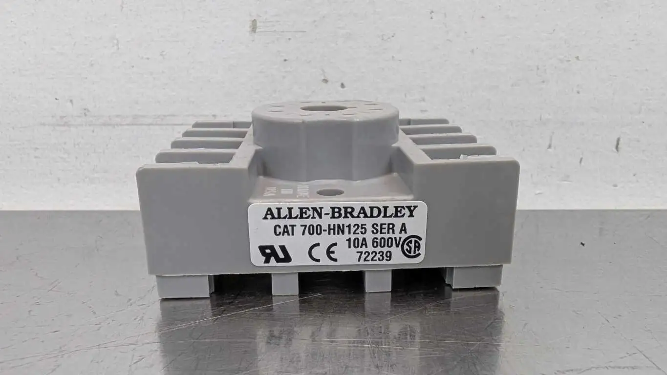 Allen-Bradley 700-HN125 Relay Base Ser A 8-Pin 600V 10A - Image 3