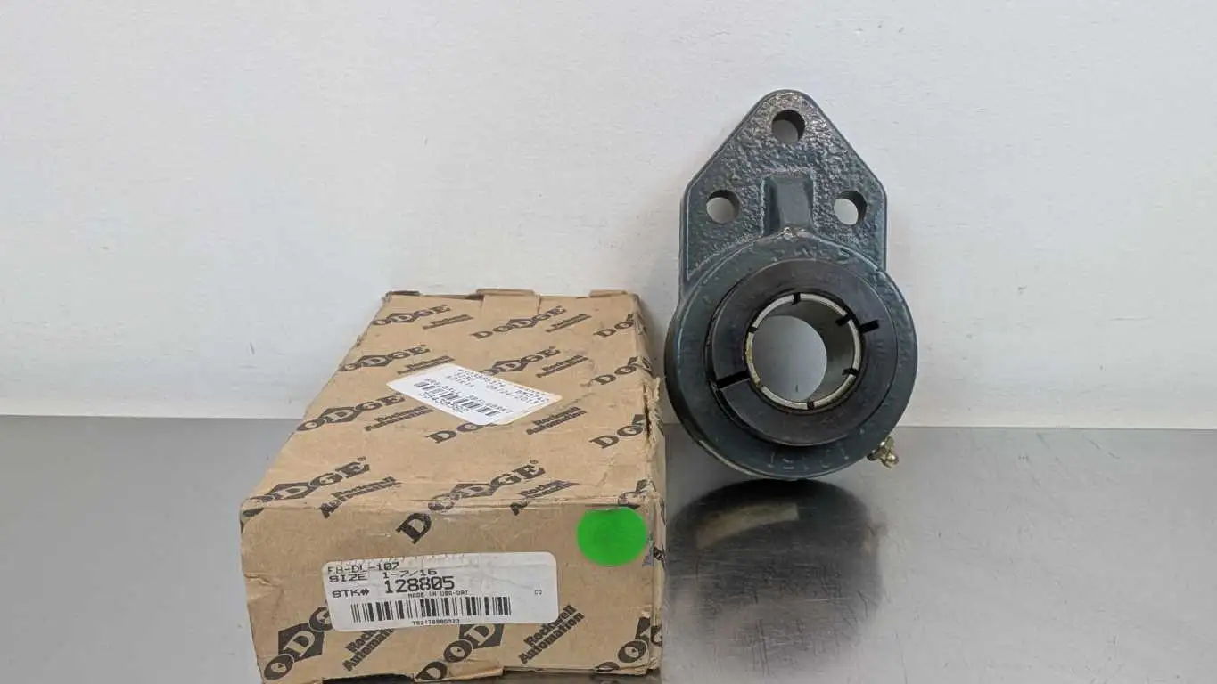 Dodge FB-DL-107 3-Bolt Flange Mount Ball Bearing 128805 1-7/16″ ID