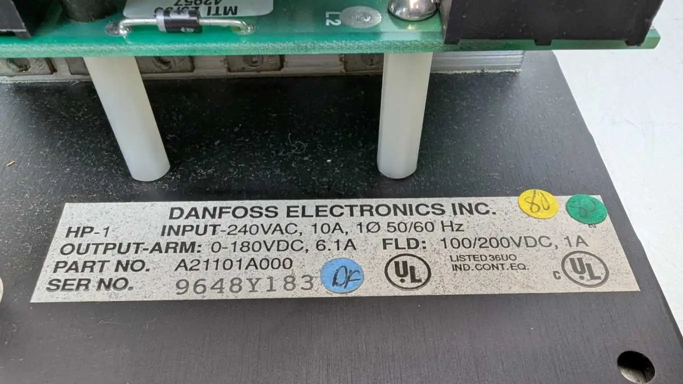 Danfoss A21101A000 DC Drive Board Varispeed A2000 1HP - Image 7