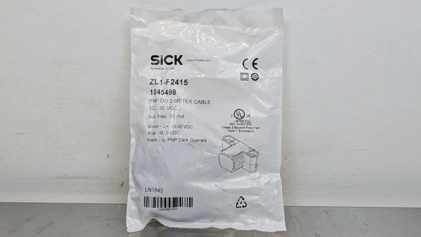Sick ZL1-F2415 Proximity Sensor 1045498 0.1-3m 10-30VDC 50mA 2m Cable