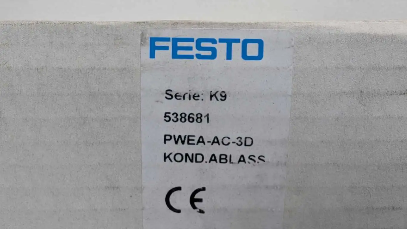 Festo PWEA-AC-3D Condensate Drains 538681 12-230 PSI 24VDC 2W - Image 6
