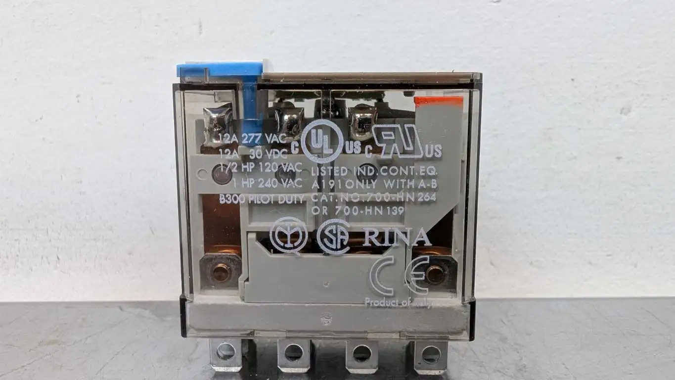 Allen-Bradley 700-HF34Z24-3-4 Relay Ser C 24VDC Coil 14-Pin 277/240/120VAC 12A - Image 4