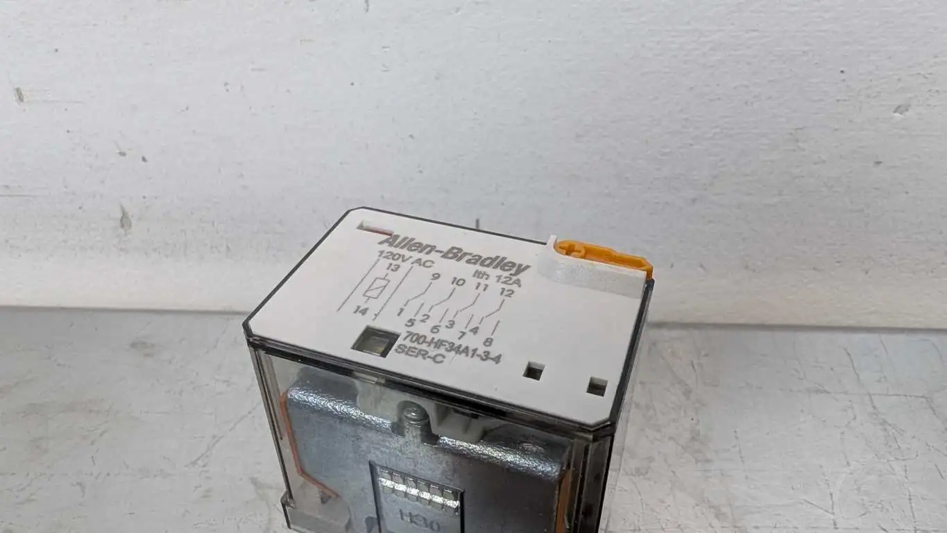 Allen-Bradley 700-HF34A1-3-4 Relay Ser C 120VAC Coil 14-Pin 277/240/120VAC - Image 2