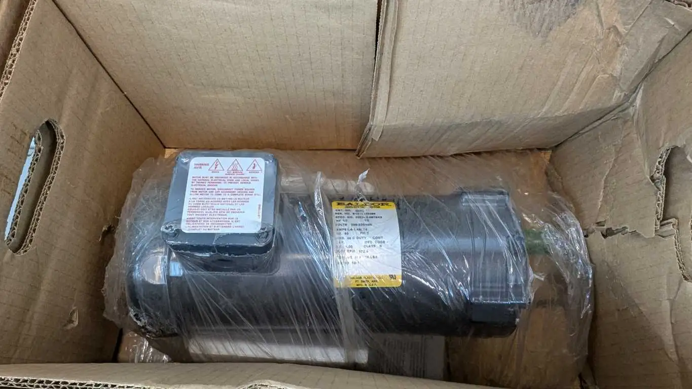 Baldor GMP3336 Gear Motor 1/3HP 10:1 172.5 RPM 208-230/460VAC 1.4-1.46/.74A - Image 2