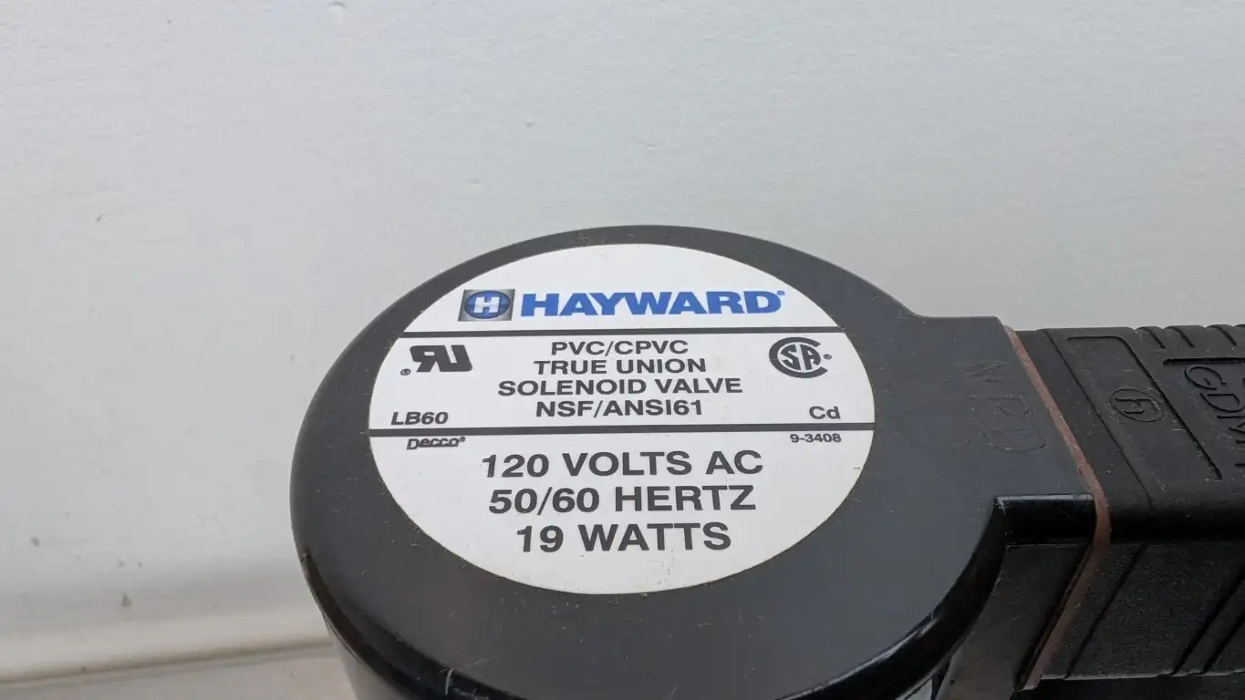Hayward SV20050STV Solenoid Valve 1/2" CPVC 120VAC 19W - Image 6