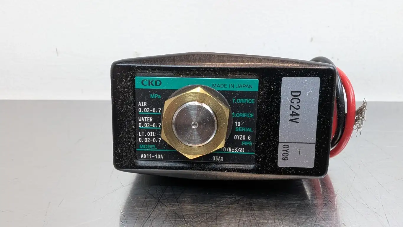 CKD AD11-10A-03AS Solenoid Valve 24VDC Coil - Image 3