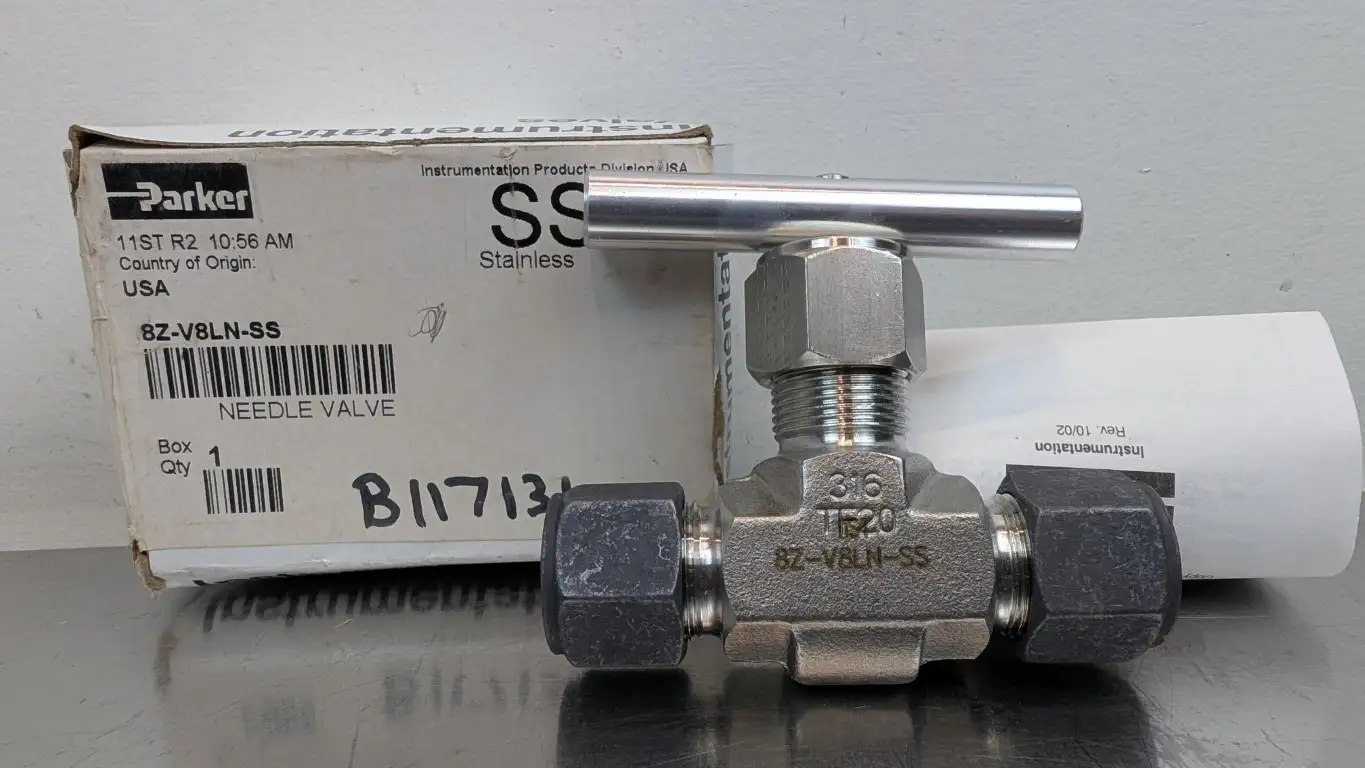 Parker 8Z-V8LN-SS Stainless Steel Needle Valve 1/2″ 5000 PSI