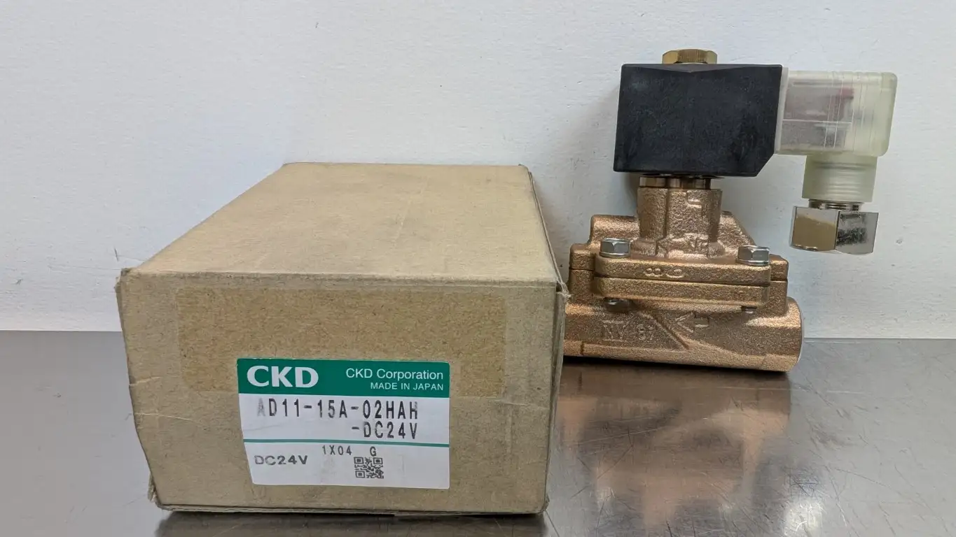 CKD AD11-15A-02HAH-DC24V Solenoid Valve Brass 1/2″