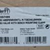 Weller 0053657499 Stop Valve with Bench Mounting Clamp WFV 60 - Image 6