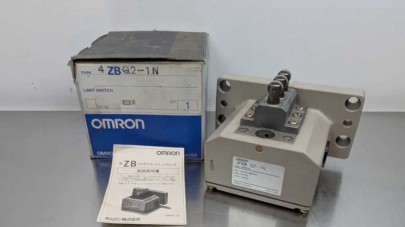 Omron 4ZBQ2-1N Limit Switch 125/250/480VAC 125/250VDC 15A AC/ 0.5A/0.25A DC